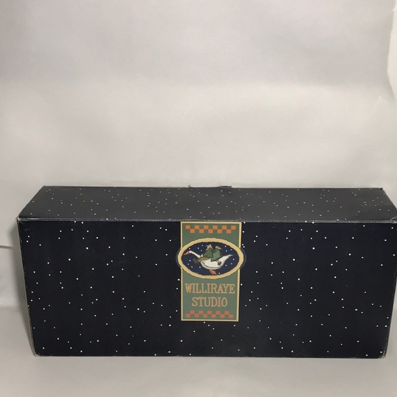 Williraye Studio Brand VTG 1996 SANTA PUSHING SLED Boy Rabbit 2 Locking Pieces - Picture 9 of 15